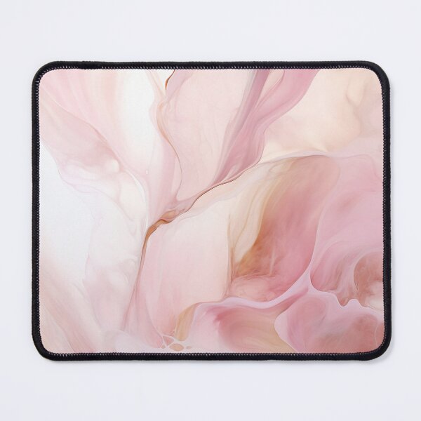 Artikelvorschau, Pink and White Marble Paint Swirl entworfen und verkauft von Digi-Artsy.