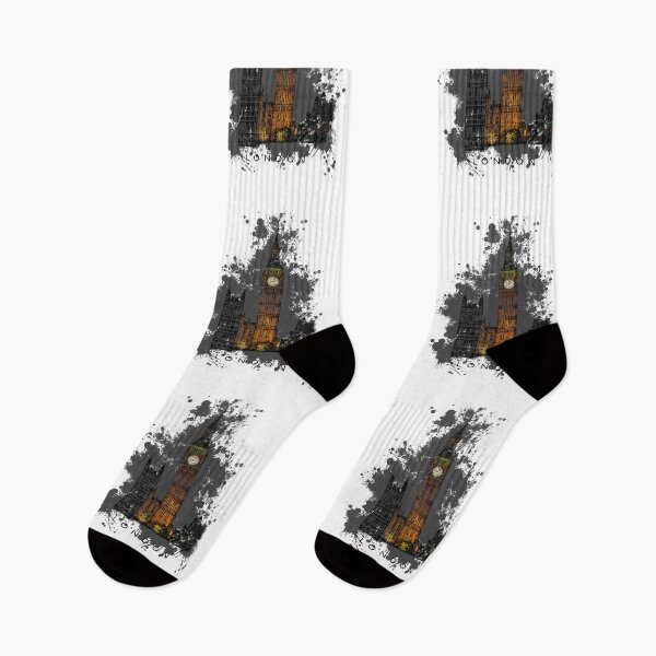 Item preview,  Big Ben with splatter, Tower of London at night, England. designed and sold by PocketRoom.