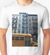 Architecture, New York, Manhattan, Brooklyn, New York City, architecture, street, building, tree, car,   Unisex T-Shirt