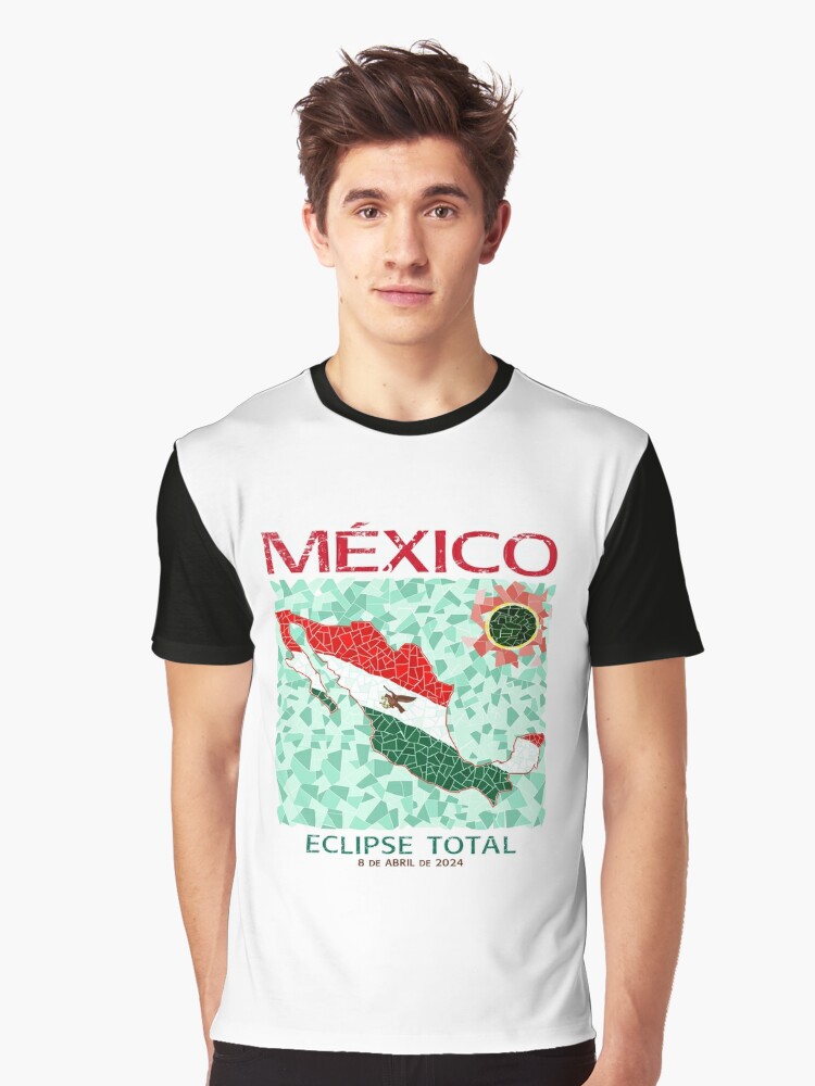 Thumbnail 1 of 5, Graphic T-Shirt, Mexico 2024 Total Eclipse designed and sold by Eclipse2024.