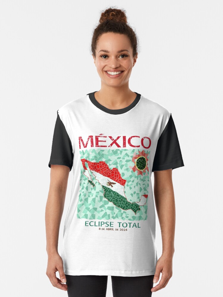 Graphic T-Shirt, Mexico 2024 Total Eclipse designed and sold by Eclipse2024