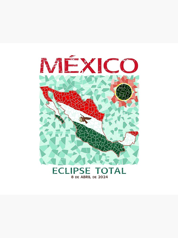 Thumbnail 5 of 5, Shower Curtain, Mexico 2024 Total Eclipse designed and sold by Eclipse2024.