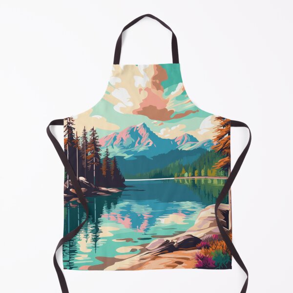 Item preview, A Pop Art Travel Print of Lake Eibsee - Germany designed and sold by StudioRedKoala.