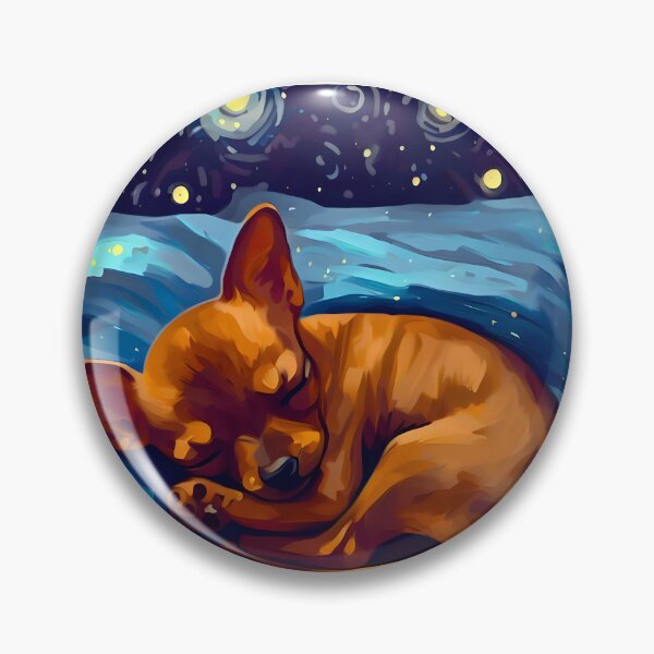 Item preview, Miniature Pinscher in The Starry Night  designed and sold by City0fDreams.