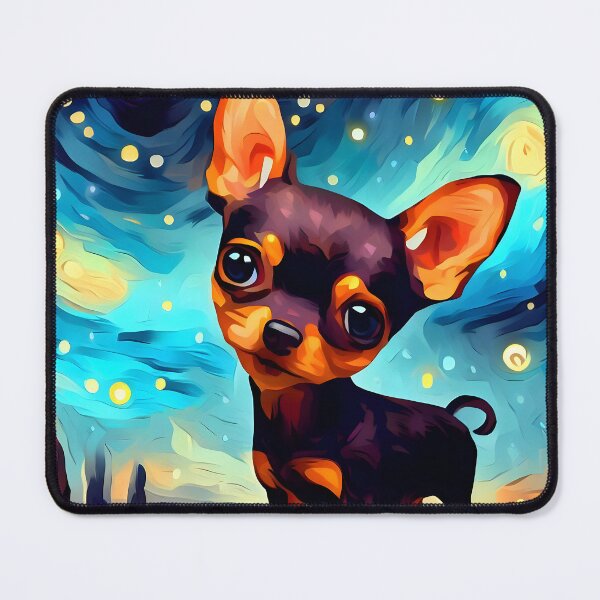 Item preview, Miniature Pinscher in The Starry Night  designed and sold by City0fDreams.