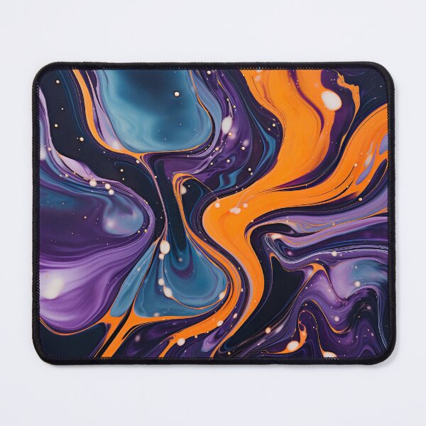 Item preview, Purple and Orange Marble Paint Swirl designed and sold by Digi-Artsy.