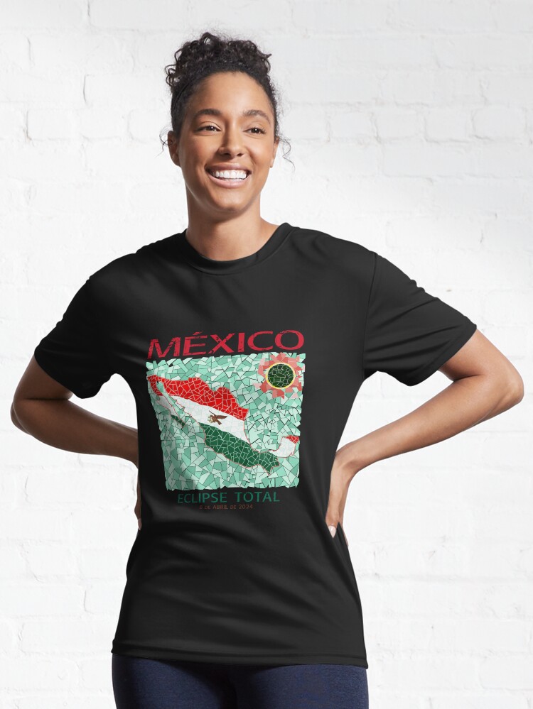 Thumbnail 6 of 7, Active T-Shirt, Mexico 2024 Total Eclipse designed and sold by Eclipse2024.