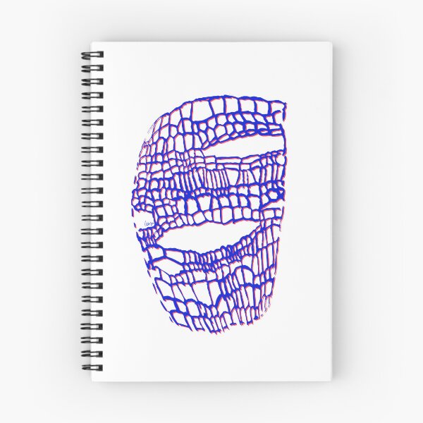 Item preview, Abstract cutout mask (blue red white background) designed and sold by MentaLee.