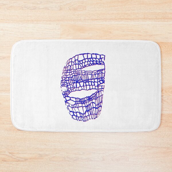 Item preview, Abstract cutout mask (blue red white background) designed and sold by MentaLee.