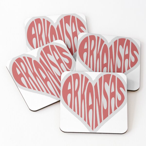 Item preview, Arkansas heart graphic design art print designed and sold by dcrc.