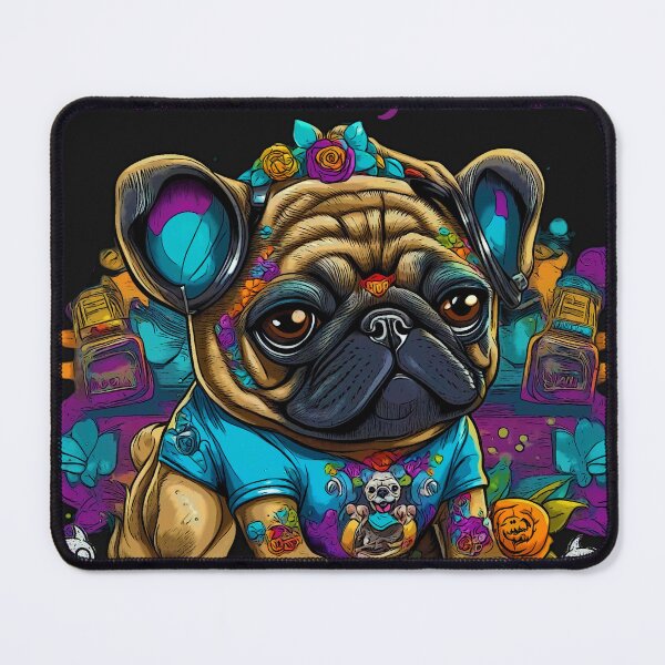 Item preview, Pug Skull Candy PASADENA TEXAS designed and sold by RedBluffTraders.