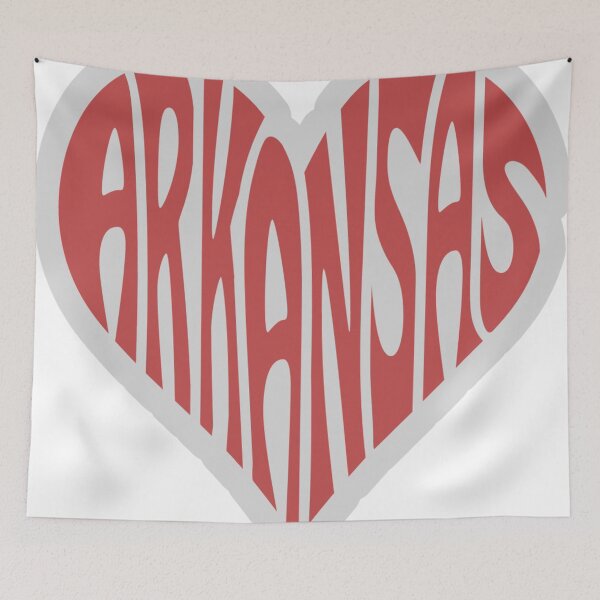 Item preview, Arkansas heart graphic design art print designed and sold by dcrc.