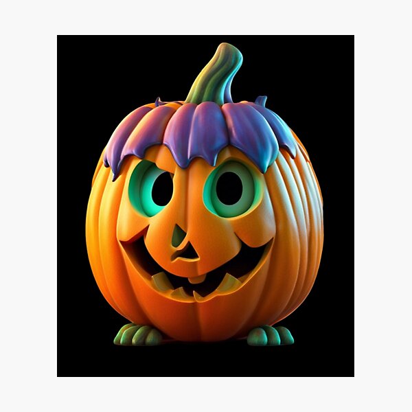 Aperçu de l'œuvre Halloween Pumpkin 3 créée et vendue par SFFX OFFICIAL.