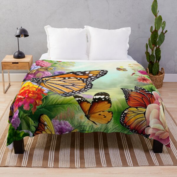 Item preview, Butterflies in a Blooming Garden designed and sold by The Digital Compass.