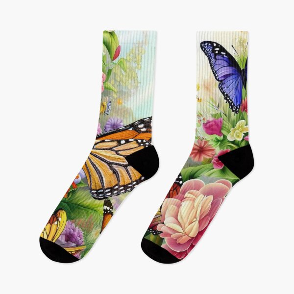 Item preview, Butterflies in a Blooming Garden designed and sold by The Digital Compass.