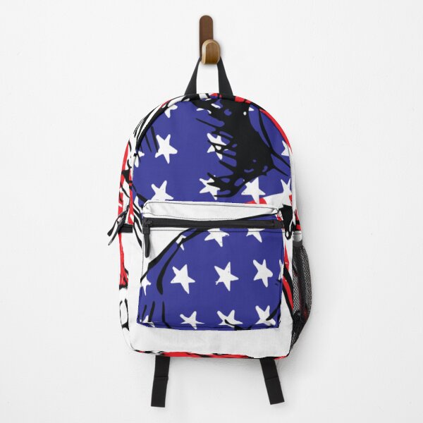 Item preview, American flag skull graphic design print designed and sold by dcrc.