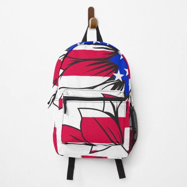 Item preview, American flag overlay flower graphic design print designed and sold by dcrc.