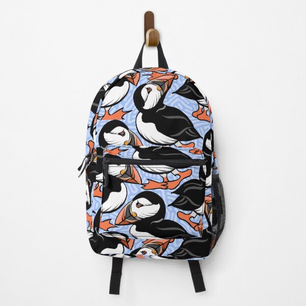 Item preview, Puffins on Parade Pattern - Soft Blue designed and sold by L Diane Johnson.