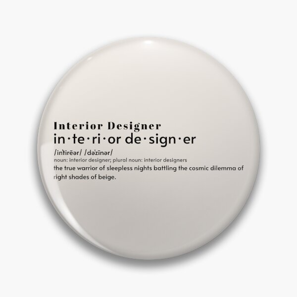 Item preview, Interior Designer Joke Beige, Funny Job Definition    designed and sold by JinJinYoon.