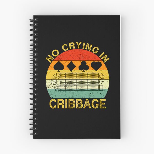 Item preview, No Crying In Cribbage Funny Vintage Cribbage Board Game designed and sold by jingdomdesgine.
