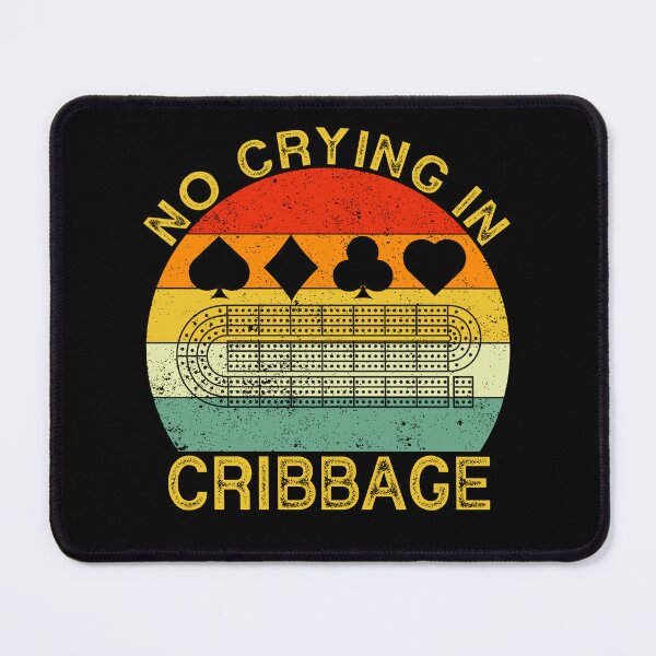 Item preview, No Crying In Cribbage Funny Vintage Cribbage Board Game designed and sold by jingdomdesgine.