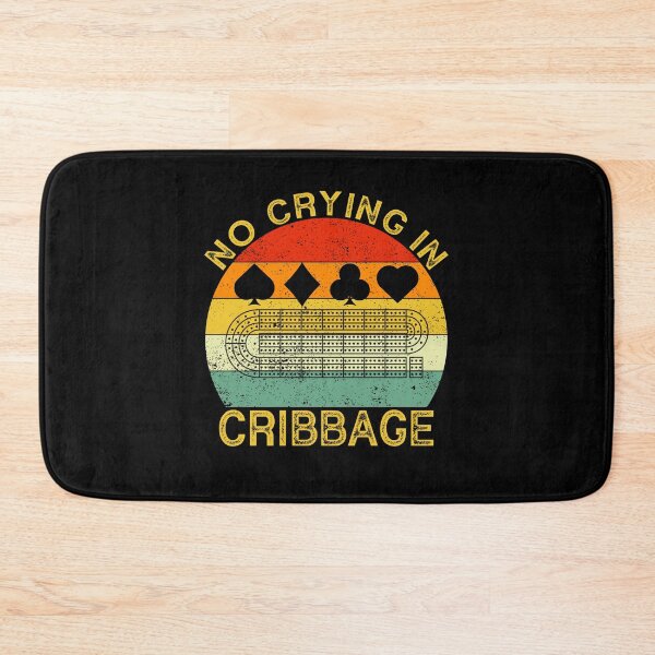 Item preview, No Crying In Cribbage Funny Vintage Cribbage Board Game designed and sold by jingdomdesgine.