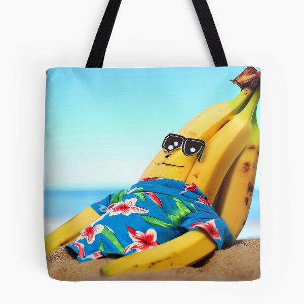 Item preview, A Banana Wearing Hawaiian T-Shirt And Laying On Beach designed and sold by GALAXY RACERS.