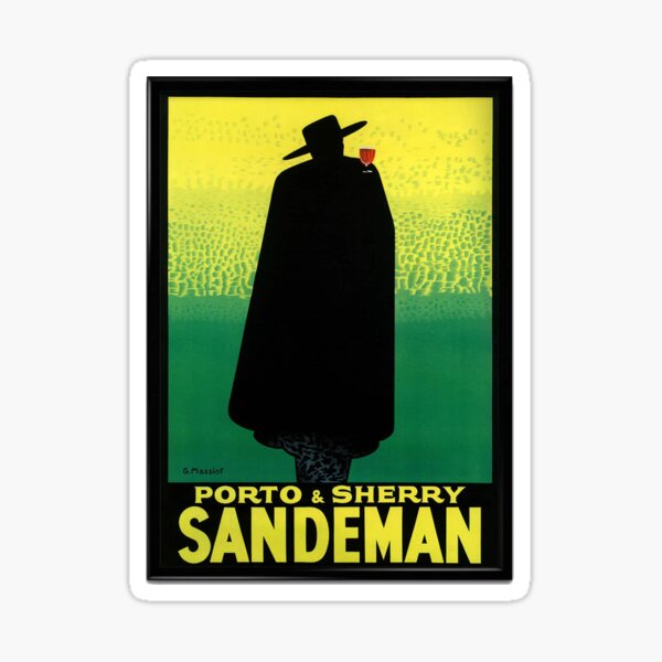 Item preview, Sandeman Port & Sherry Vinatage Ad designed and sold by JoeNeckbone.