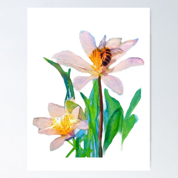 Item preview, Golden Fairy in Daisy with her Bee friend & Protector designed and sold by LkateMc.