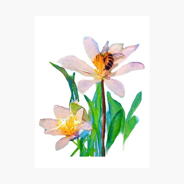Item preview, Golden Fairy in Daisy with her Bee friend & Protector designed and sold by LkateMc.