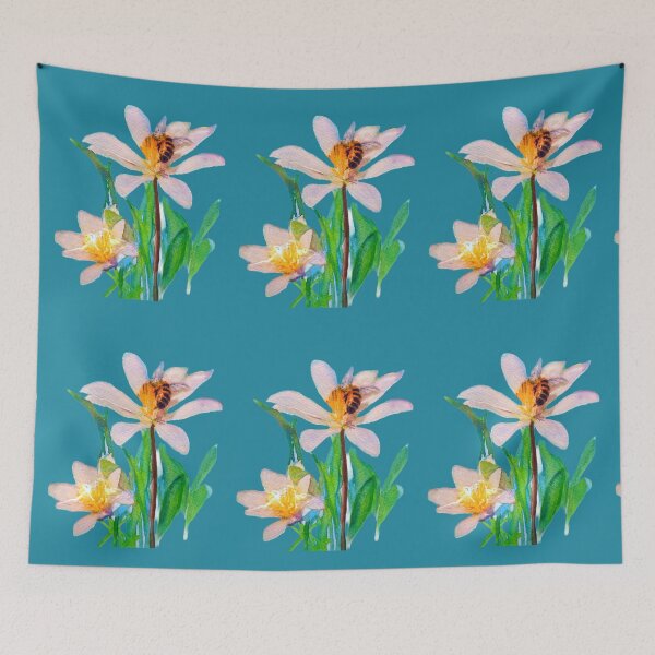 Item preview, Golden Fairy in Daisy with her Bee friend & Protector designed and sold by LkateMc.