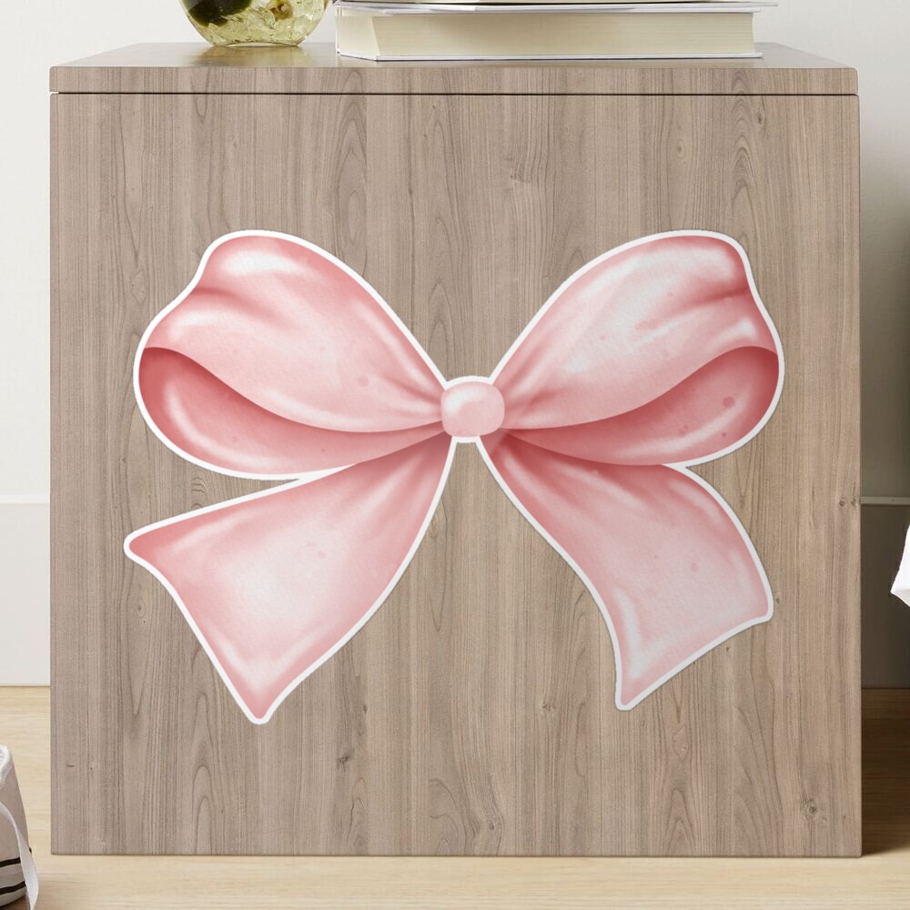 Pre-Order) Pink Bow Sticker – Daily Decorator