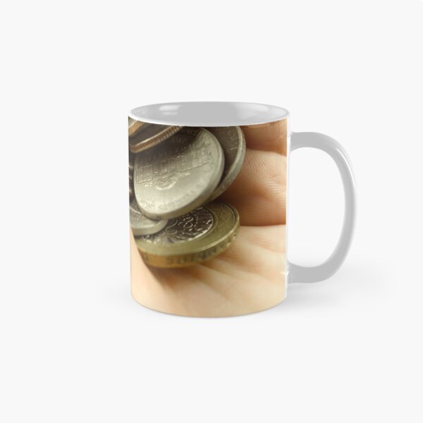 Item preview, Person holding several coins in palm of hand designed and sold by EwanP123.