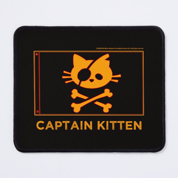 Item preview, Captain Kitten • Cat Pirate Jolly Roger designed and sold by MKE Rhine Maiden • Grumble Services, LLC..