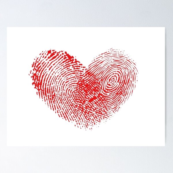 Item preview, Finger print heart designed and sold by sofs-52.