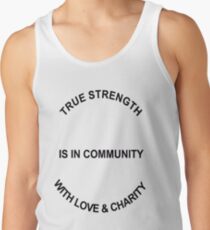 True Strength (Black Writing) Men's Tank Top
