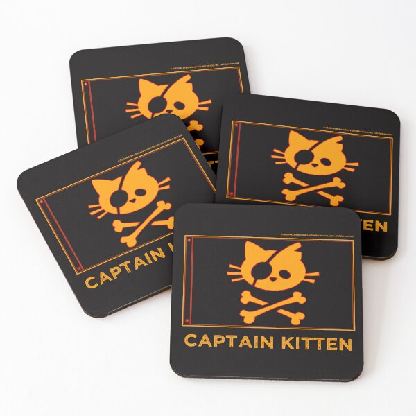 Item preview, Captain Kitten • Cat Pirate Jolly Roger designed and sold by MKE Rhine Maiden  •  Grumble Services, LLC..