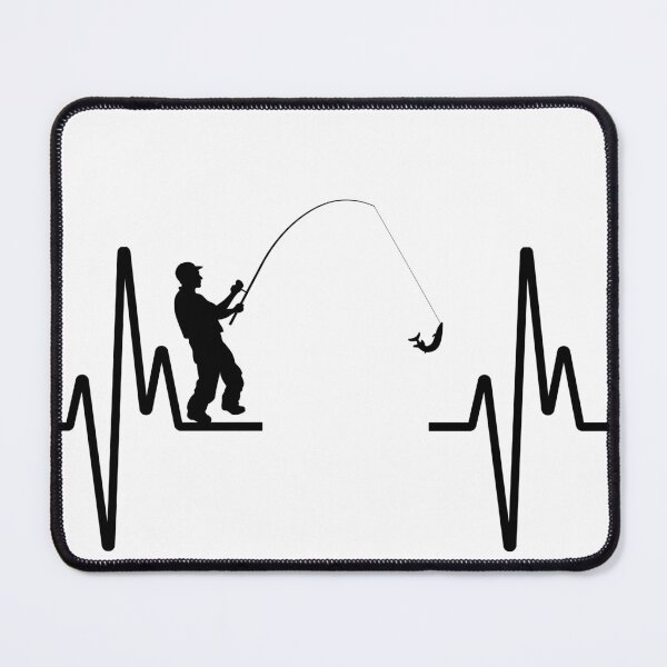 Item preview, Fishing heartbeat Essential T-Shirt designed and sold by ikiim-boutique ⭐⭐⭐⭐⭐.