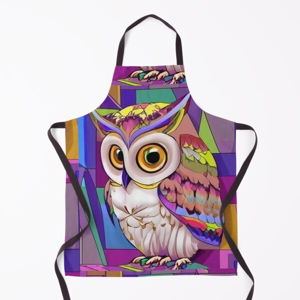 Item preview, Cool Owl Bird in Cubism Style Art designed and sold by Nature's Fancy.