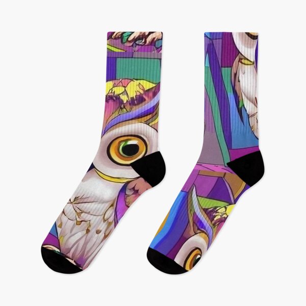 Item preview, Cool Owl Bird in Cubism Style Art designed and sold by Nature's Fancy.