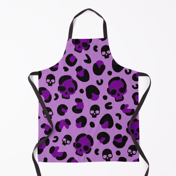 Item preview, creepy halloween leopard skull purple designed and sold by Gossip Rag.