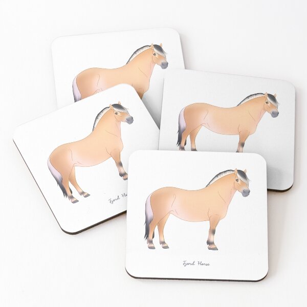 Item preview, cute cartoon Fjord horse designed and sold by Chiwowy.