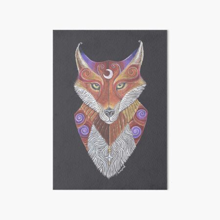 Fox Totem Art Board Print