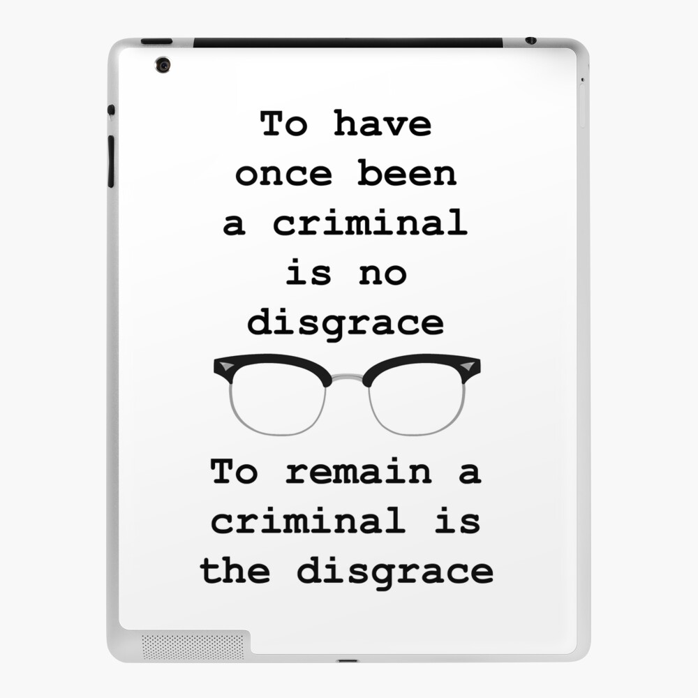 Coque Et Skin Adhesive Ipad Malcolm X Citation Avoir Ete Un Criminel Par Getitgiftit Redbubble