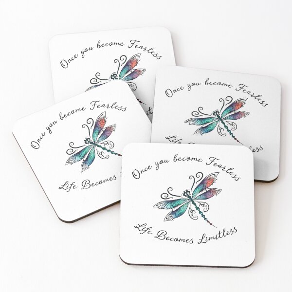 Item preview, Dragonfly - Fearless Living  designed and sold by ShopAlphaOmega.