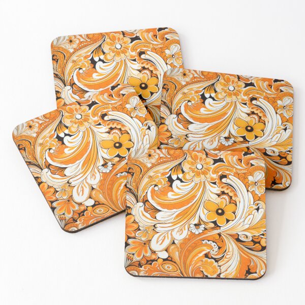 Item preview, pretty orange pastel pattern designed and sold by DanieWoods.