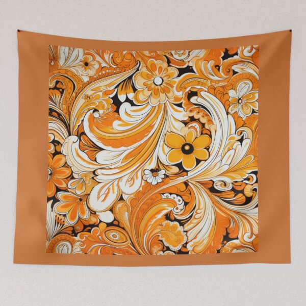Item preview, pretty orange pastel pattern designed and sold by DanieWoods.
