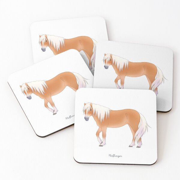 Item preview, cute cartoon Haflinger horse designed and sold by Chiwowy.
