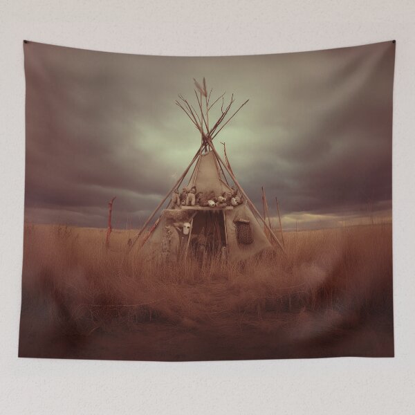 Item preview, Martian Warriors Teepee w Trophies designed and sold by Peter LOPEZ.