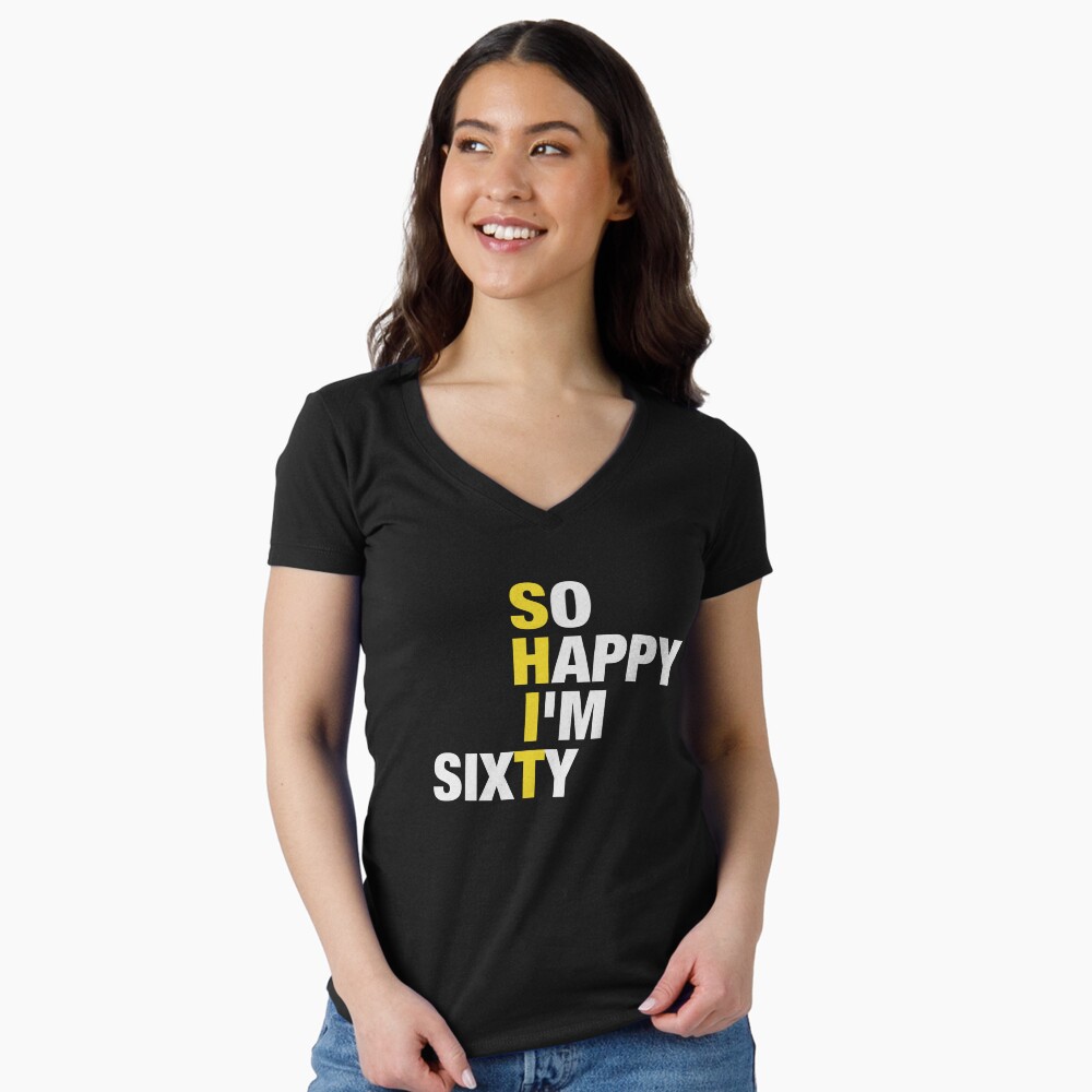 Item preview, Fitted V-Neck T-Shirt designed and sold by Vintagemashup.